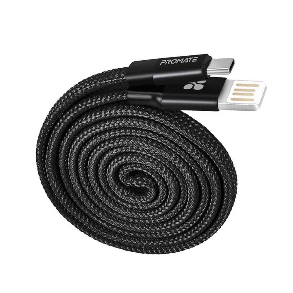 Promate Coiline-C USB-C to USB-A Braided Cable Promate Coiline-C USB-C to USB-A Braided Cable